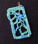 MIXED MEDIA Needle Weaving Pendant